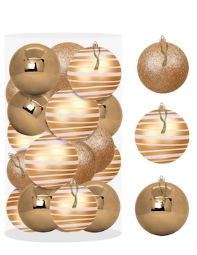 Set de esfera navideña Artego con 30 piezas