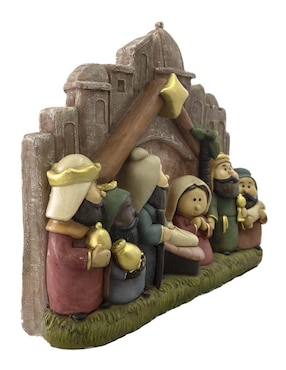 Figura decorativa de nacimiento Navidad Running Decora de resina