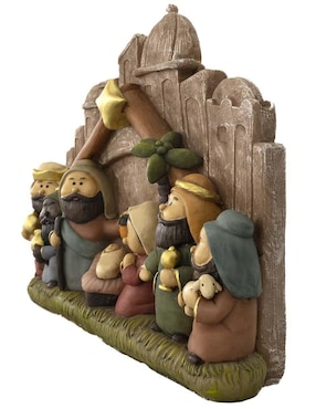 Figura decorativa de nacimiento Navidad Running Decora de resina