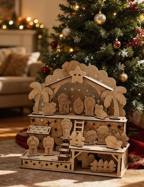Set de figura decorativa de nacimiento Navidad Mastercut