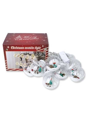 Serie led CM-TOP Cortina de Luces Led Navideñas con 10 esferas Decorativas SDD135 con 10 focos