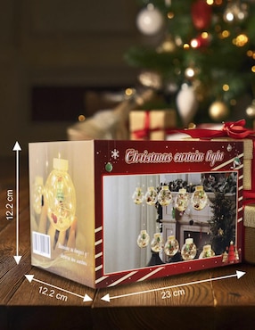 Serie led CM-TOP Cortina de Luces Led Navideñas con 10 esferas Decorativas SDD135 con 10 focos