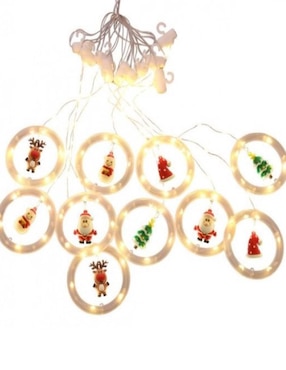 Serie led CM-TOP Cortina de Luces Led Navideñas de 10 Aros Decorativos SDD137 con 10 focos