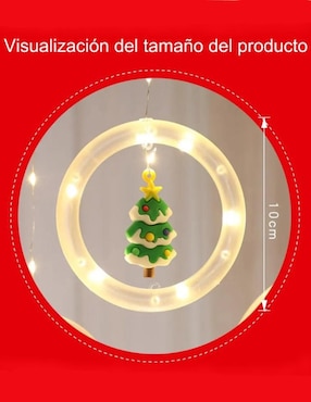 Serie led CM-TOP Cortina de Luces Led Navideñas de 10 Aros Decorativos SDD137 con 10 focos