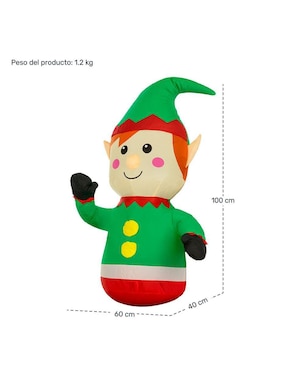 Inflable decorativo forma de Duende Jardimex