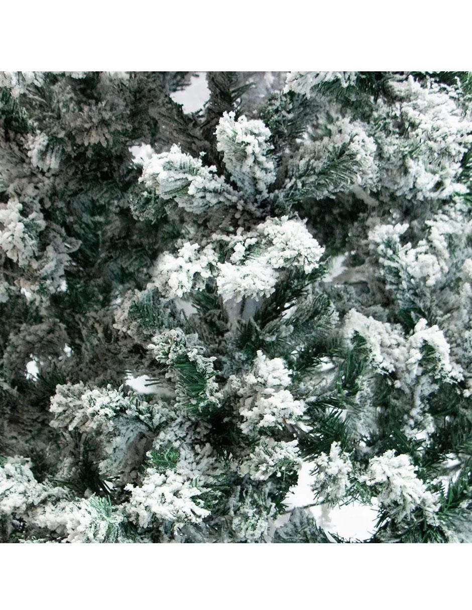 Árbol de Navidad Nevado Escarchado Frondoso 2