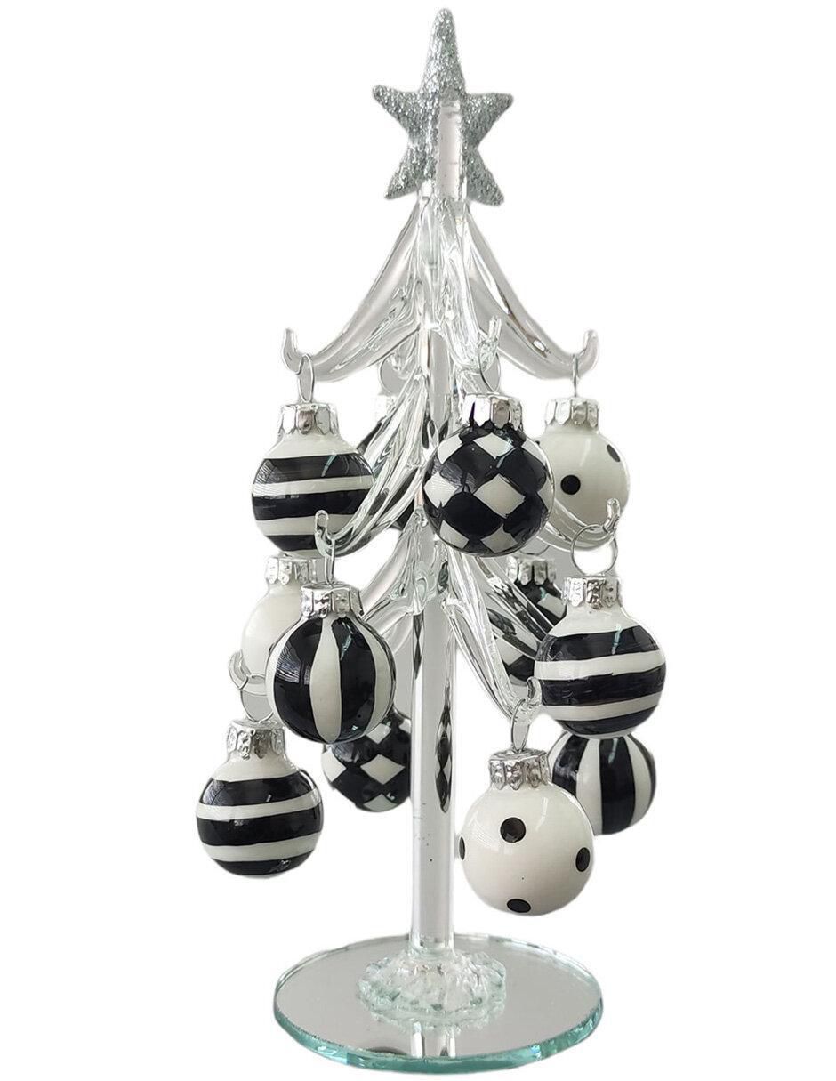 Figura decorativa de árbol de vidrio Figura decorativa de árbol de vidrio