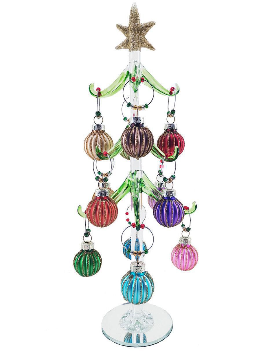 Figura decorativa de árbol de vidrio Figura decorativa de árbol de vidrio