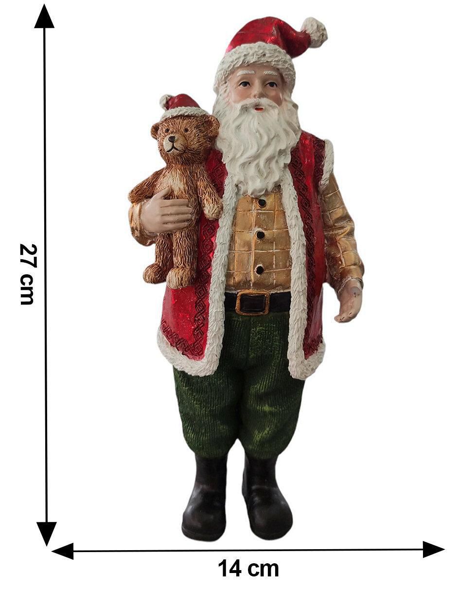 Figura decorativa de santa claus de resina 4