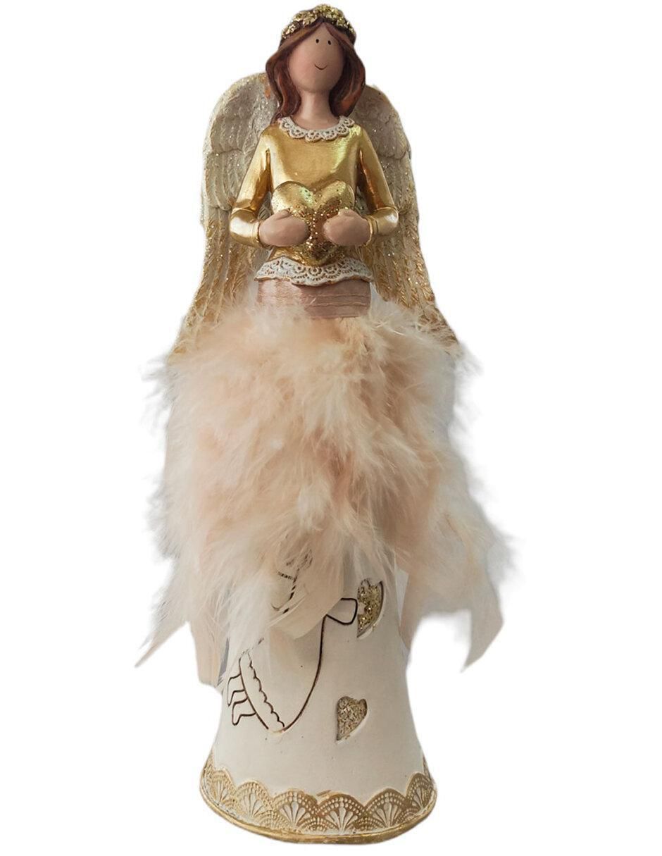 Figura decorativa de ángel de resina