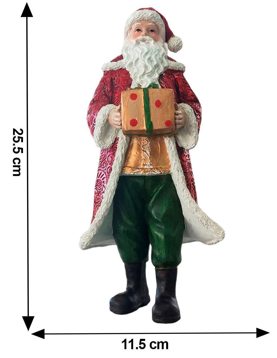 Figura decorativa de santa claus de resina 4