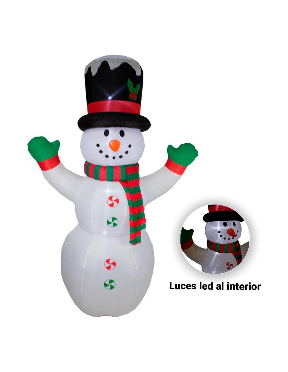 Inflable decorativo forma de muñeco de nieve 3