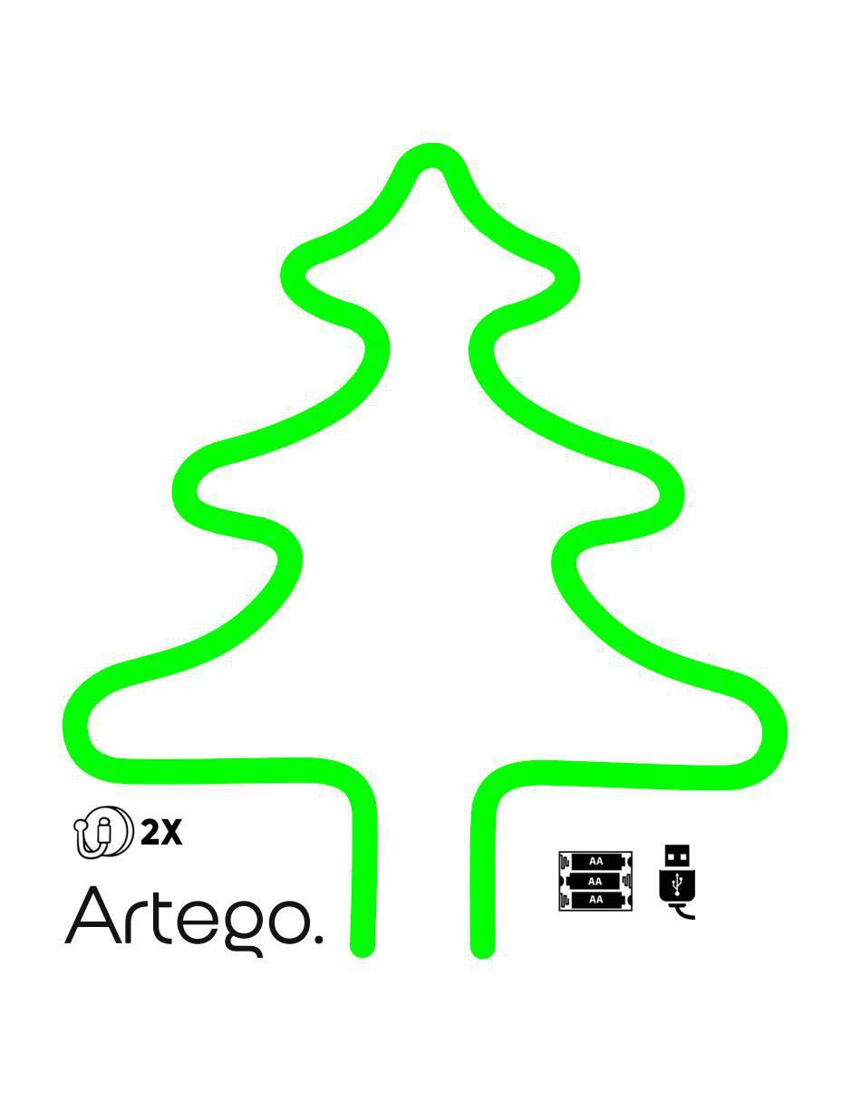 Árbol de navidad Beckon Store con 1 luz 8