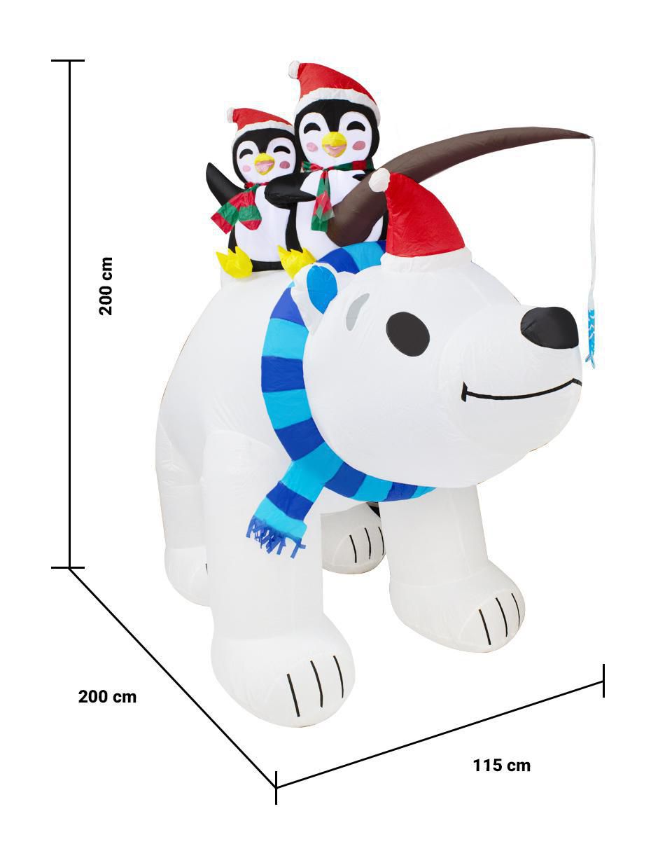 Inflable decorativo forma de oso 6