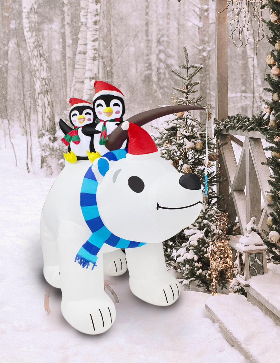 Inflable decorativo forma de oso 4