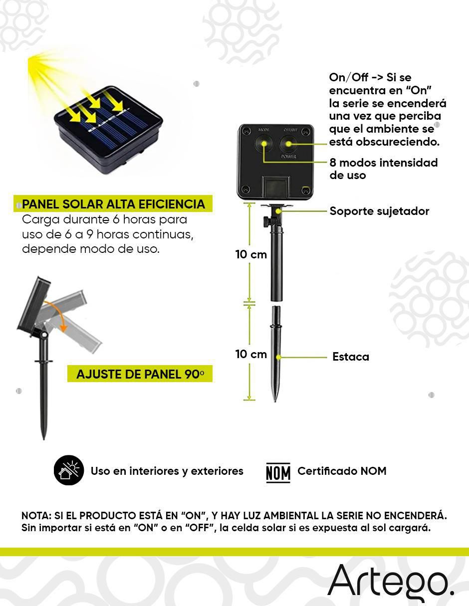 Serie LED Beckon store con 100 focos 3