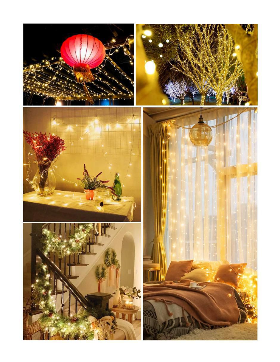 Serie led de led dosyu decoracion/series, luces y letrero luminoso dy-ice500l-ul con 500 luces