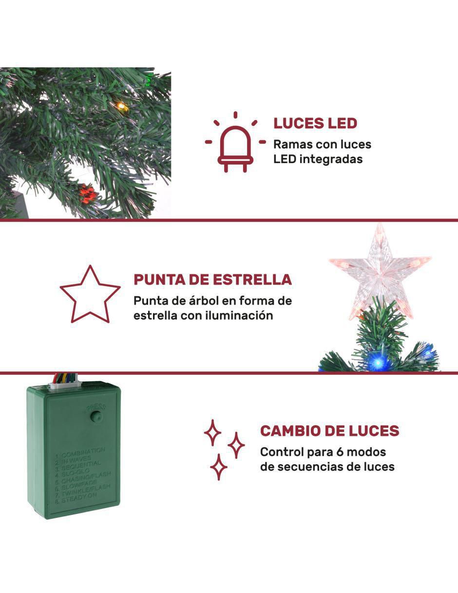 Árbol de navidad con 200 luces 7