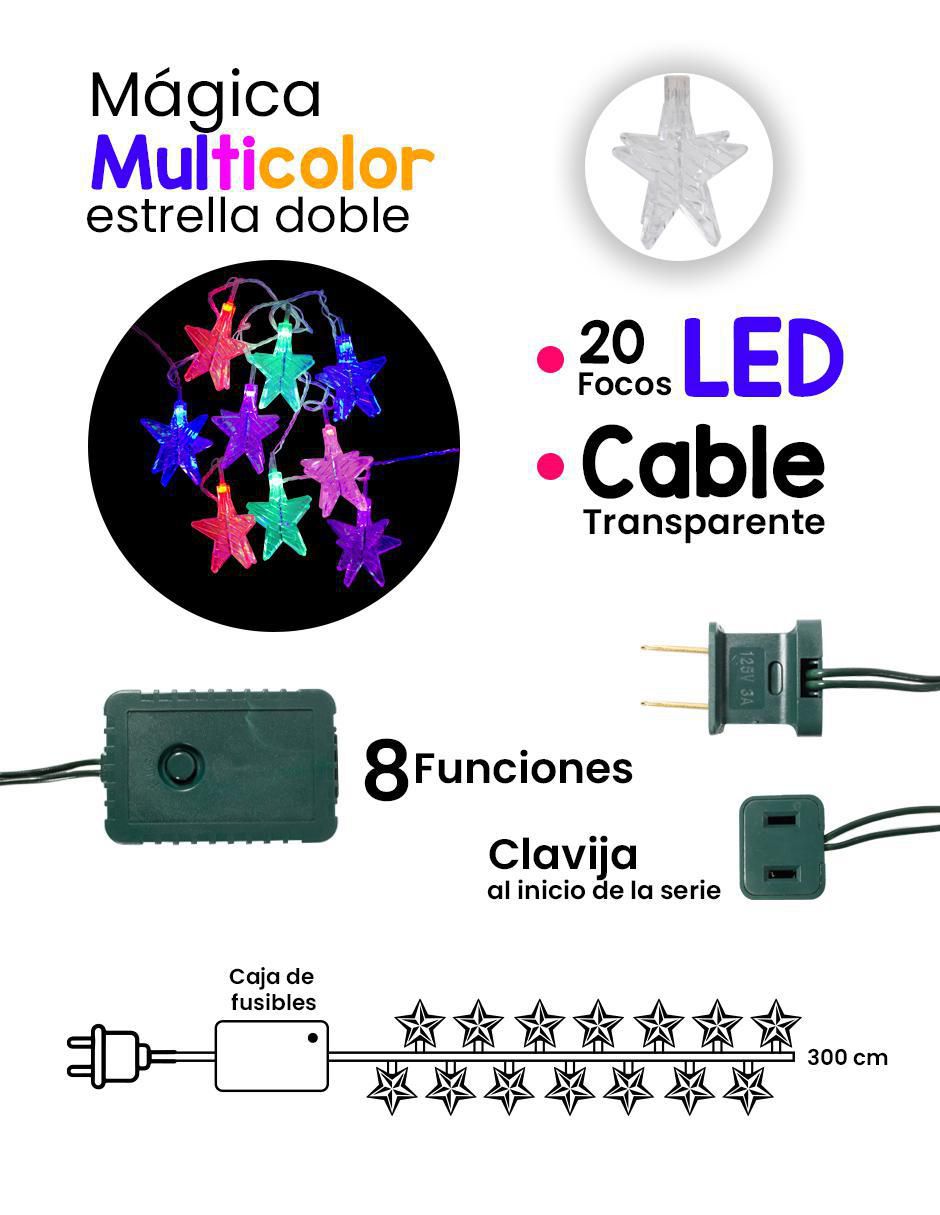 Serie LED L572250 con 20 focos 5