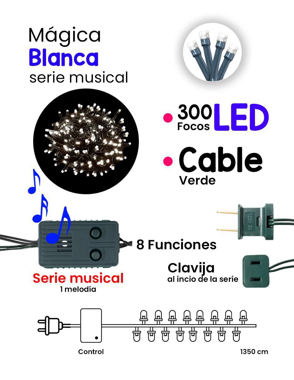 Serie LED L573090 con 300 focos 5