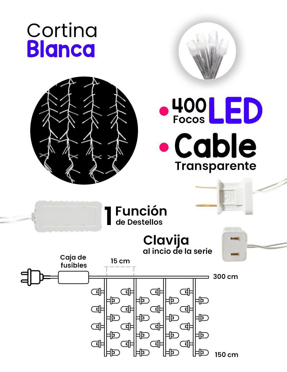 Serie LED L573117 con 400 focos 4