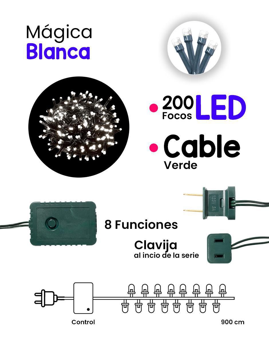Serie LED L562328 con 200 focos 5