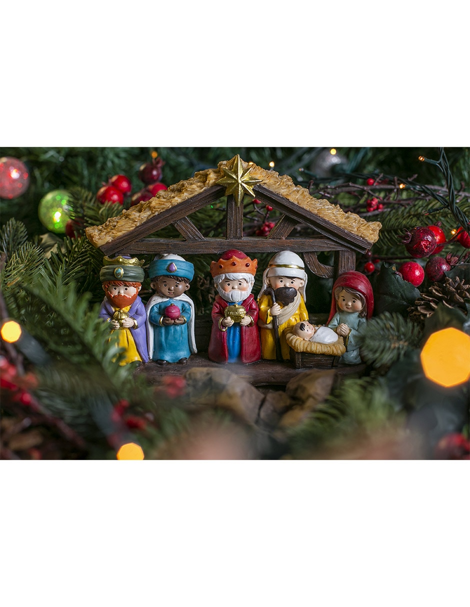 Nacimiento navideño de poliresina 5