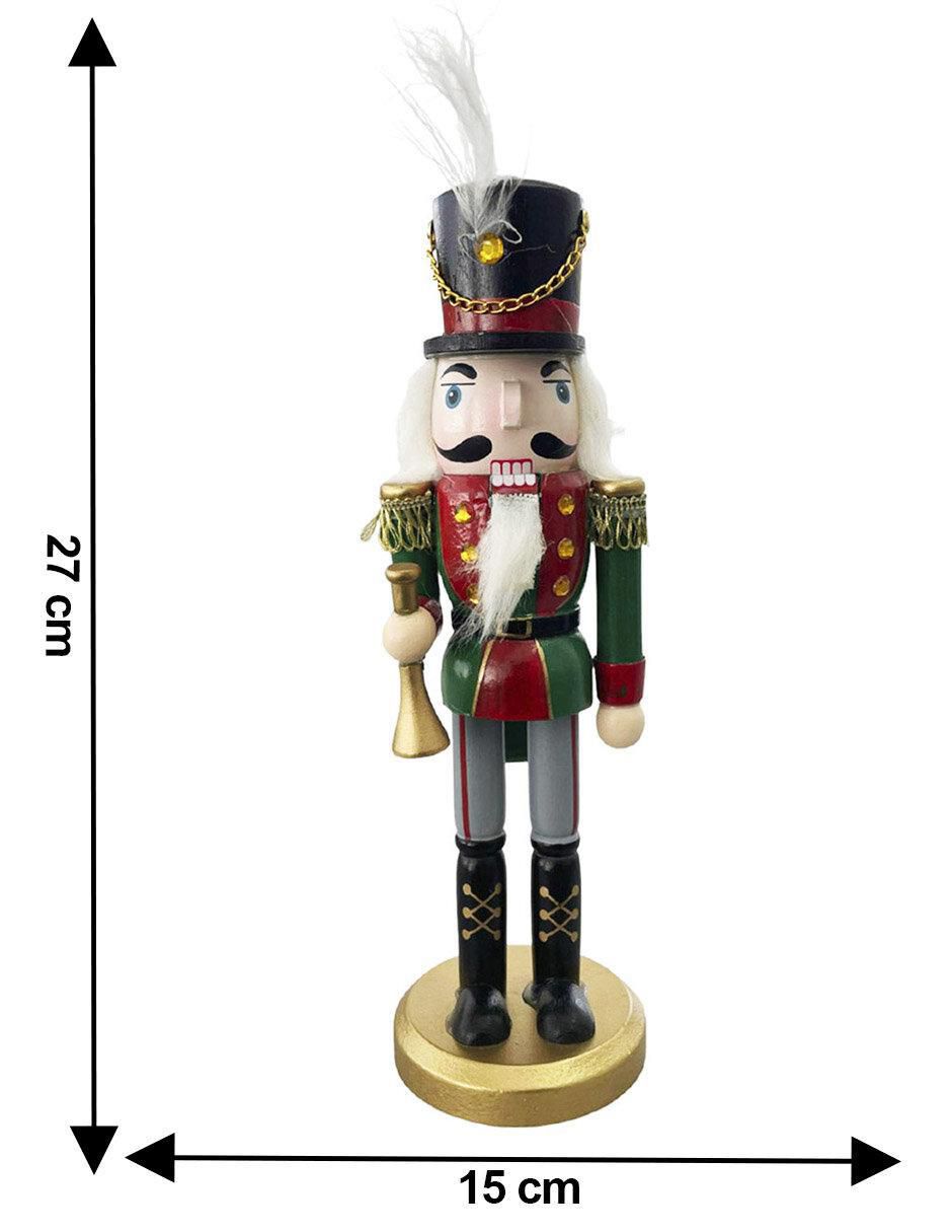 Figura decorativa de cascanueces de madera 3