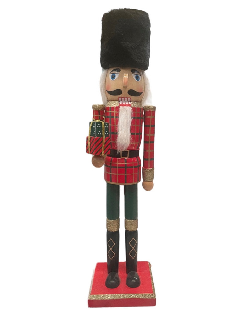 Figura decorativa de cascanueces de madera Figura decorativa de cascanueces de madera