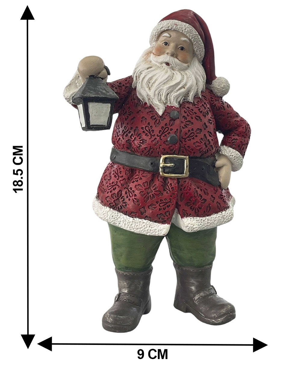 Figura decorativa de santa claus de resina 5