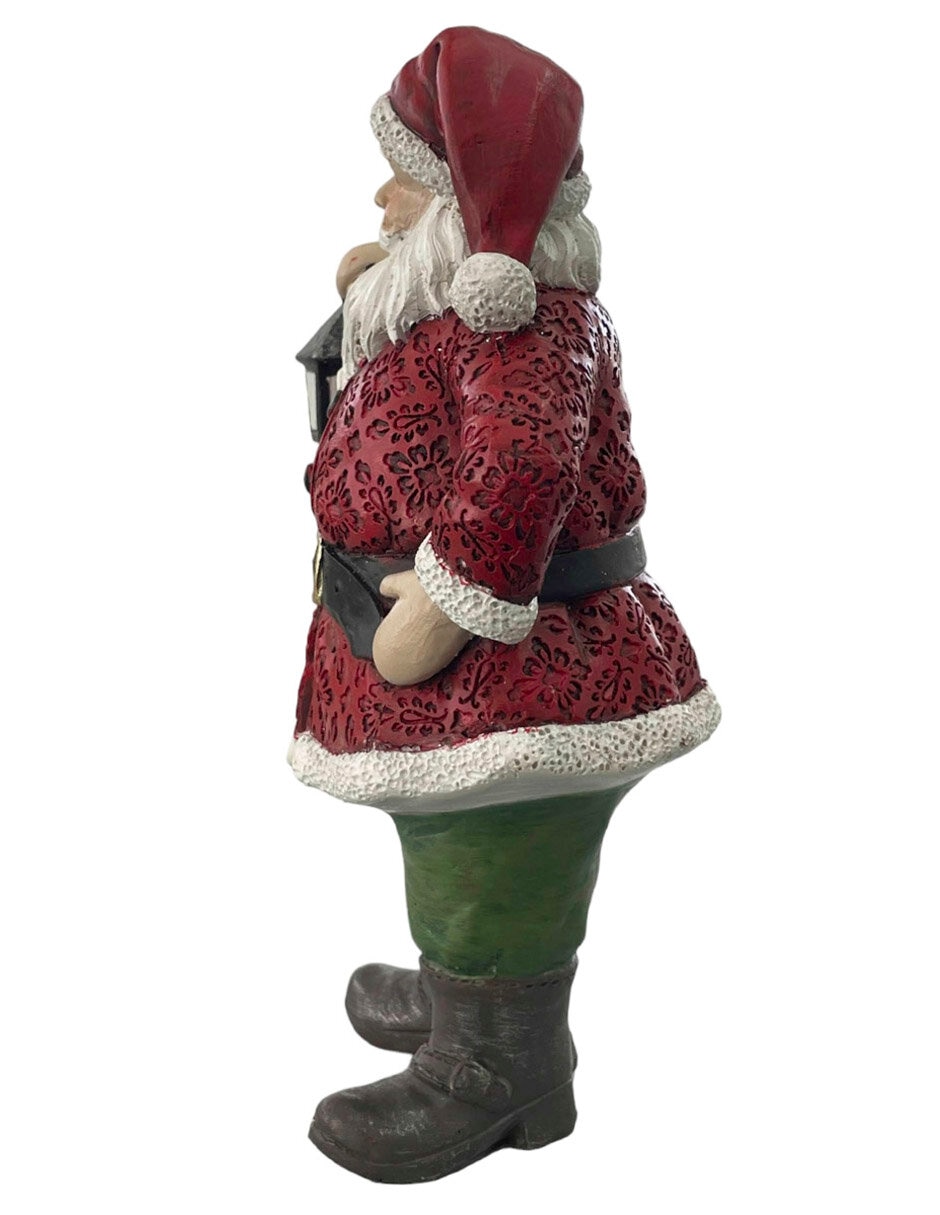 Figura decorativa de santa claus de resina 3