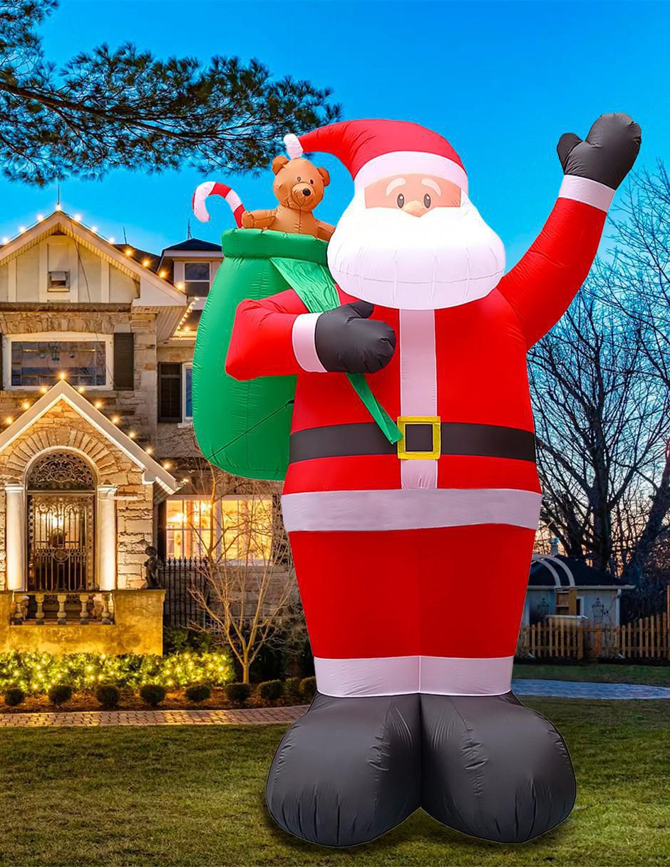 Inflable decorativo forma de santa claus 6
