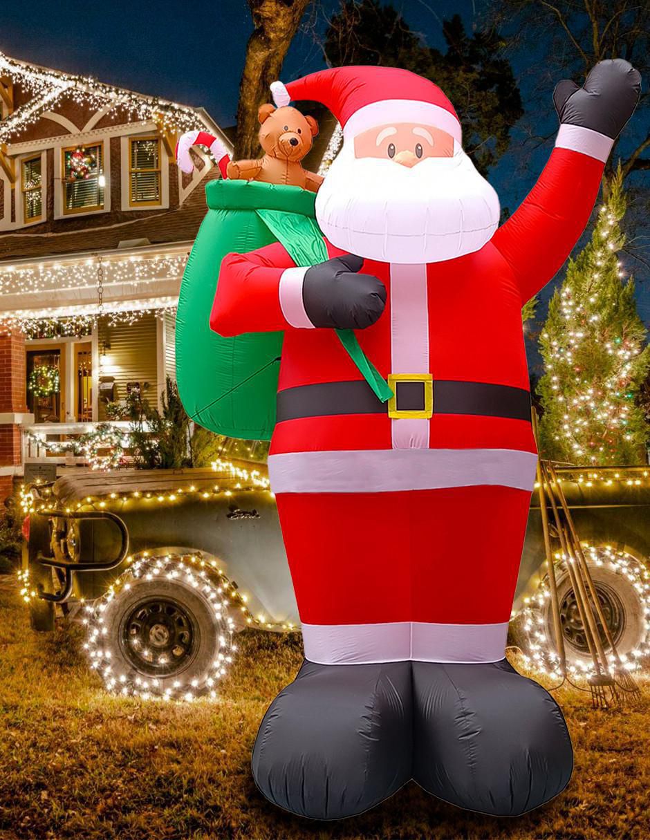 Inflable decorativo forma de santa claus 7