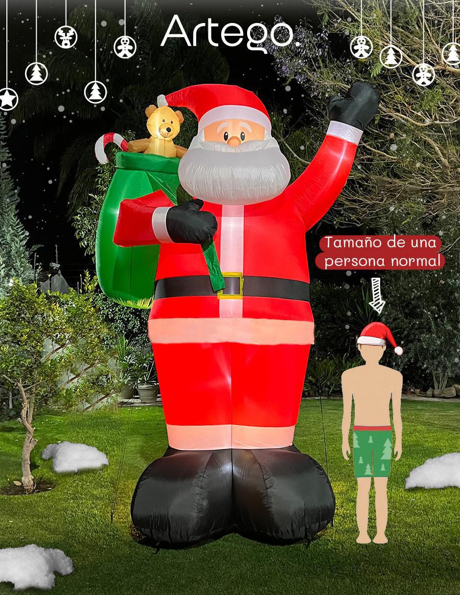 Inflable decorativo forma de santa claus 8