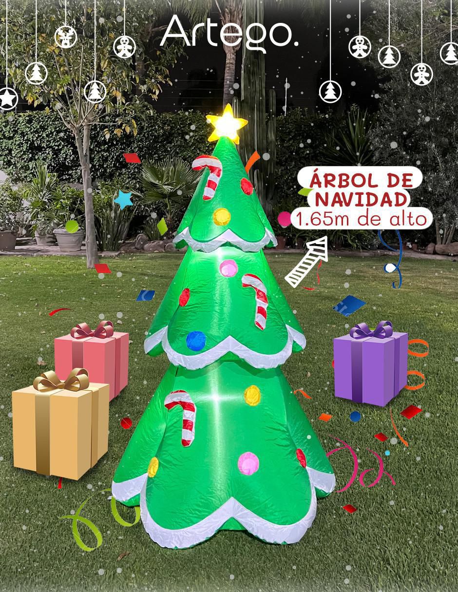 Inflable decorativo forma de árbol de navidad 3