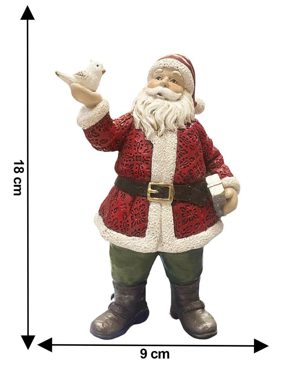 Figura decorativa de santa claus de resina 5