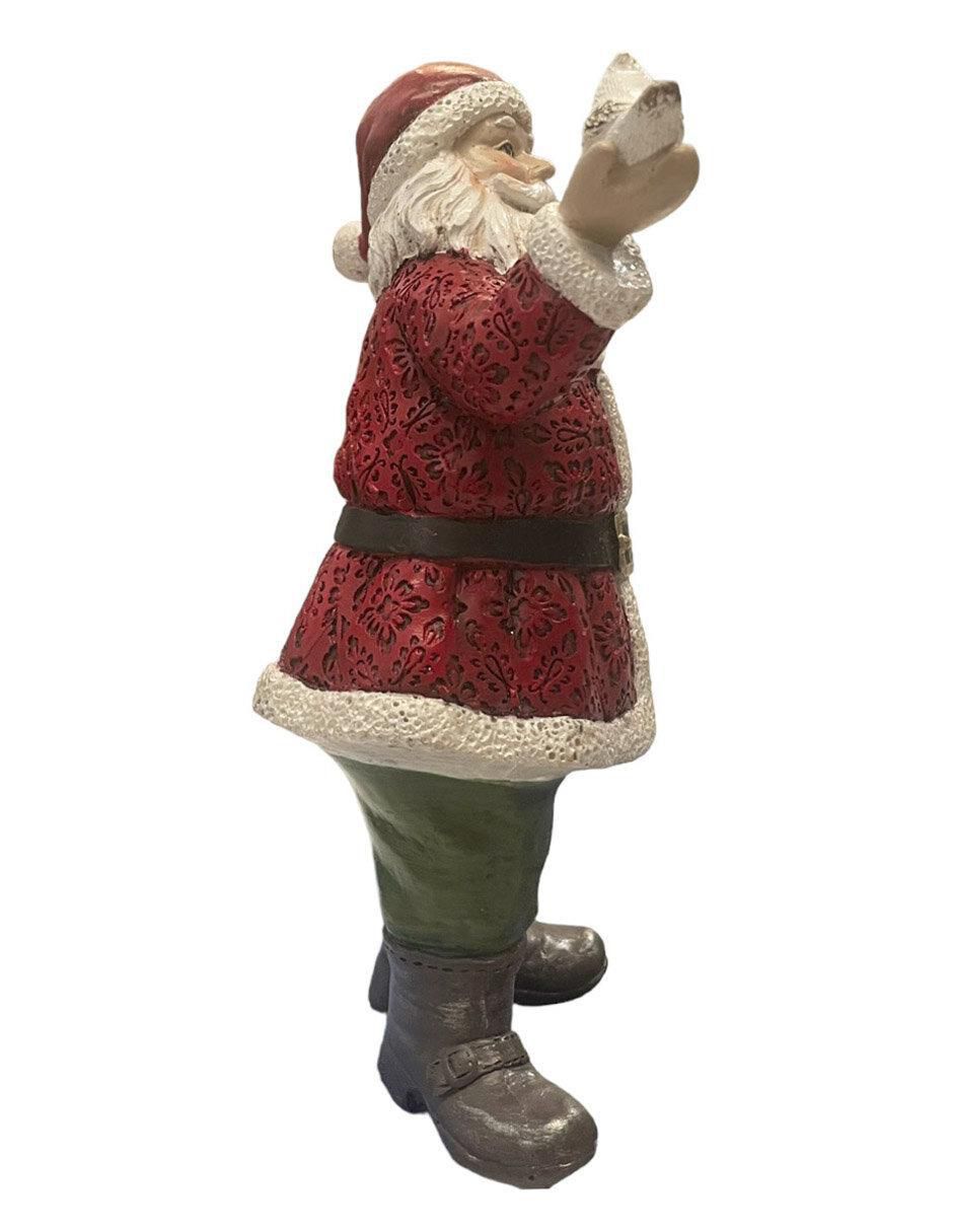 Figura decorativa de santa claus de resina 4