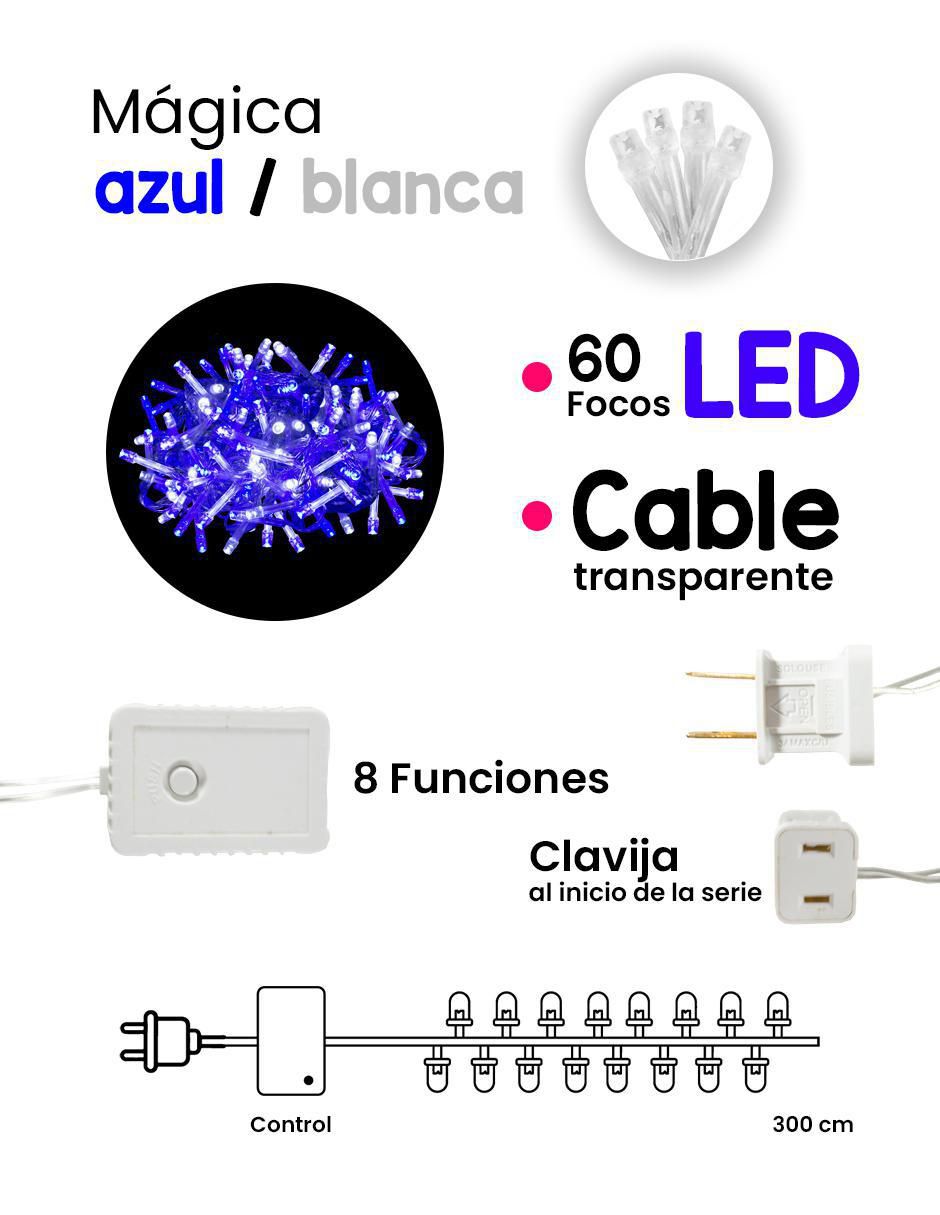 Serie mini led ahorrador L562207 con 60 focos 5