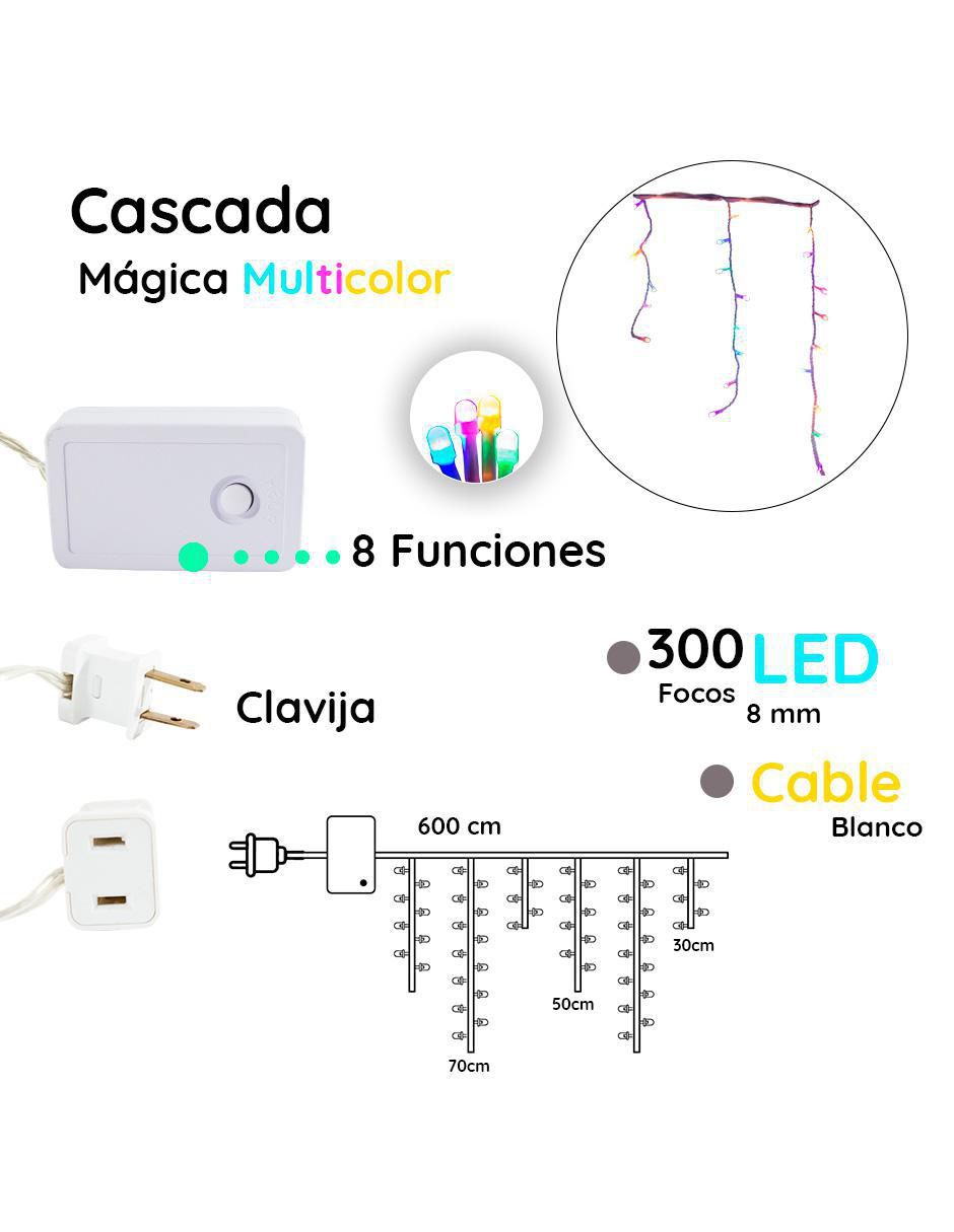 Serie LED Cascada L562368 con 300 focos 4