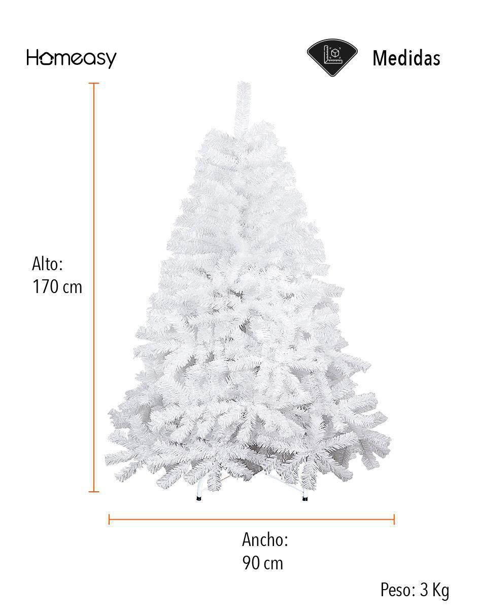Árbol de navidad Blanco de plástico