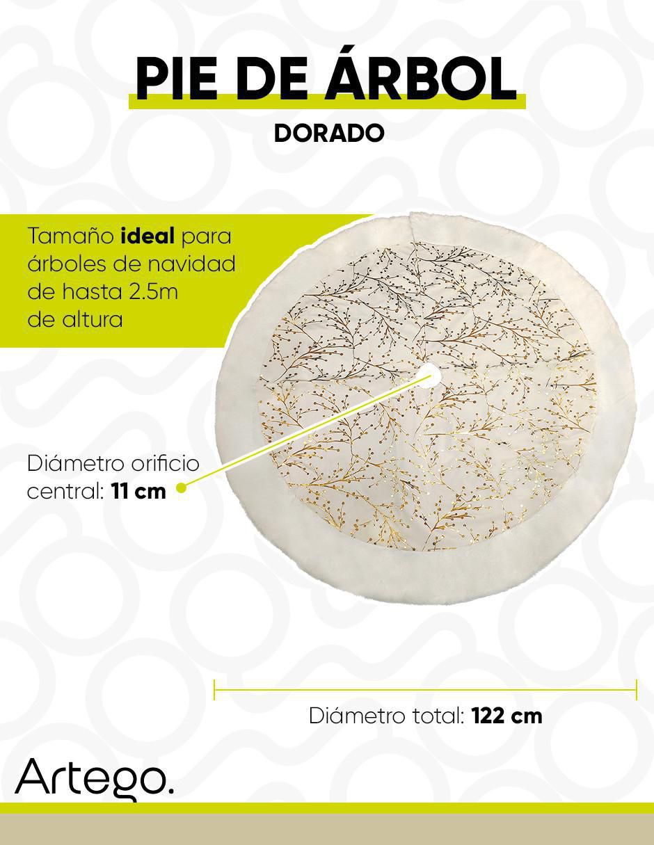 Pie de árbol estampado navideño 6