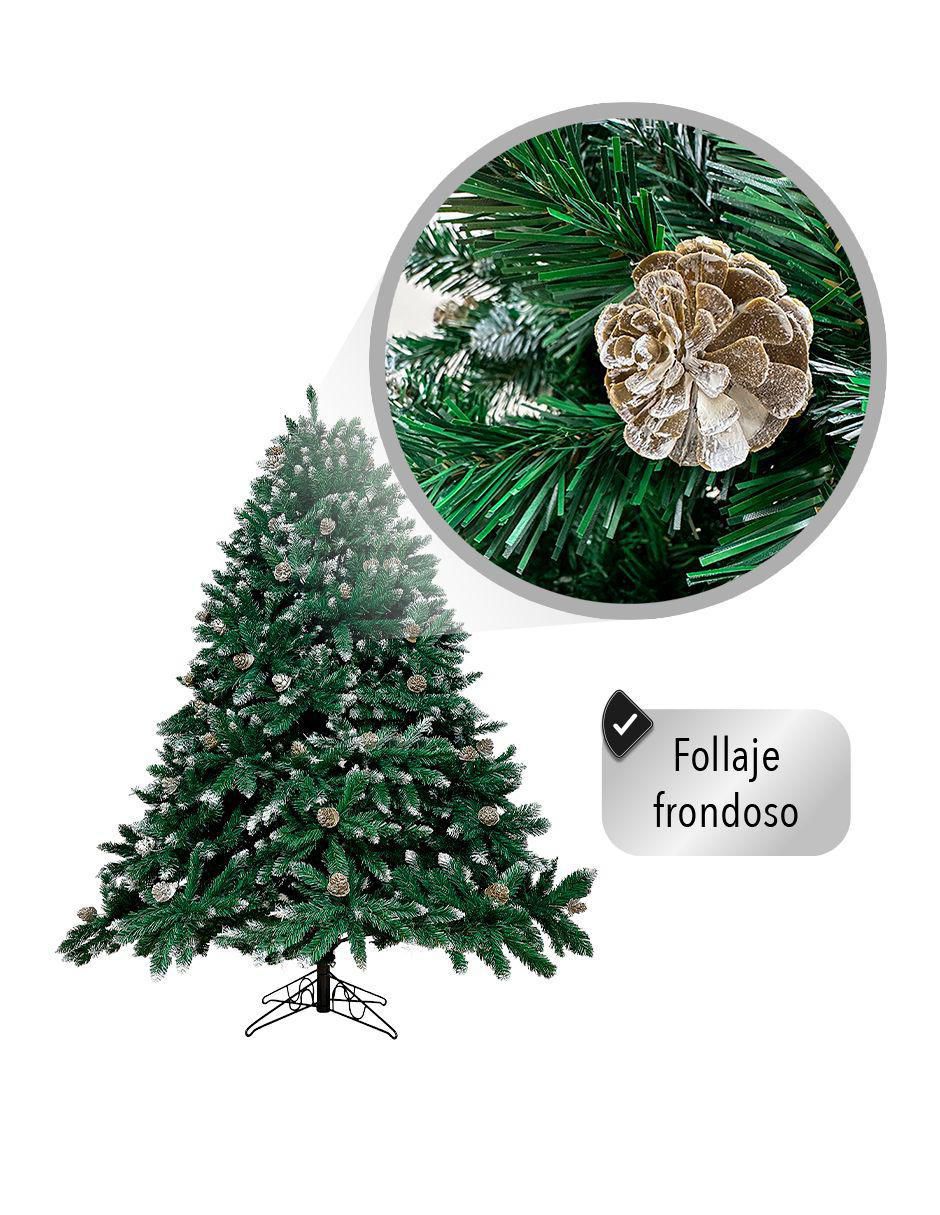 Árbol de navidad Con Piñas de plástico con 150 luces 2