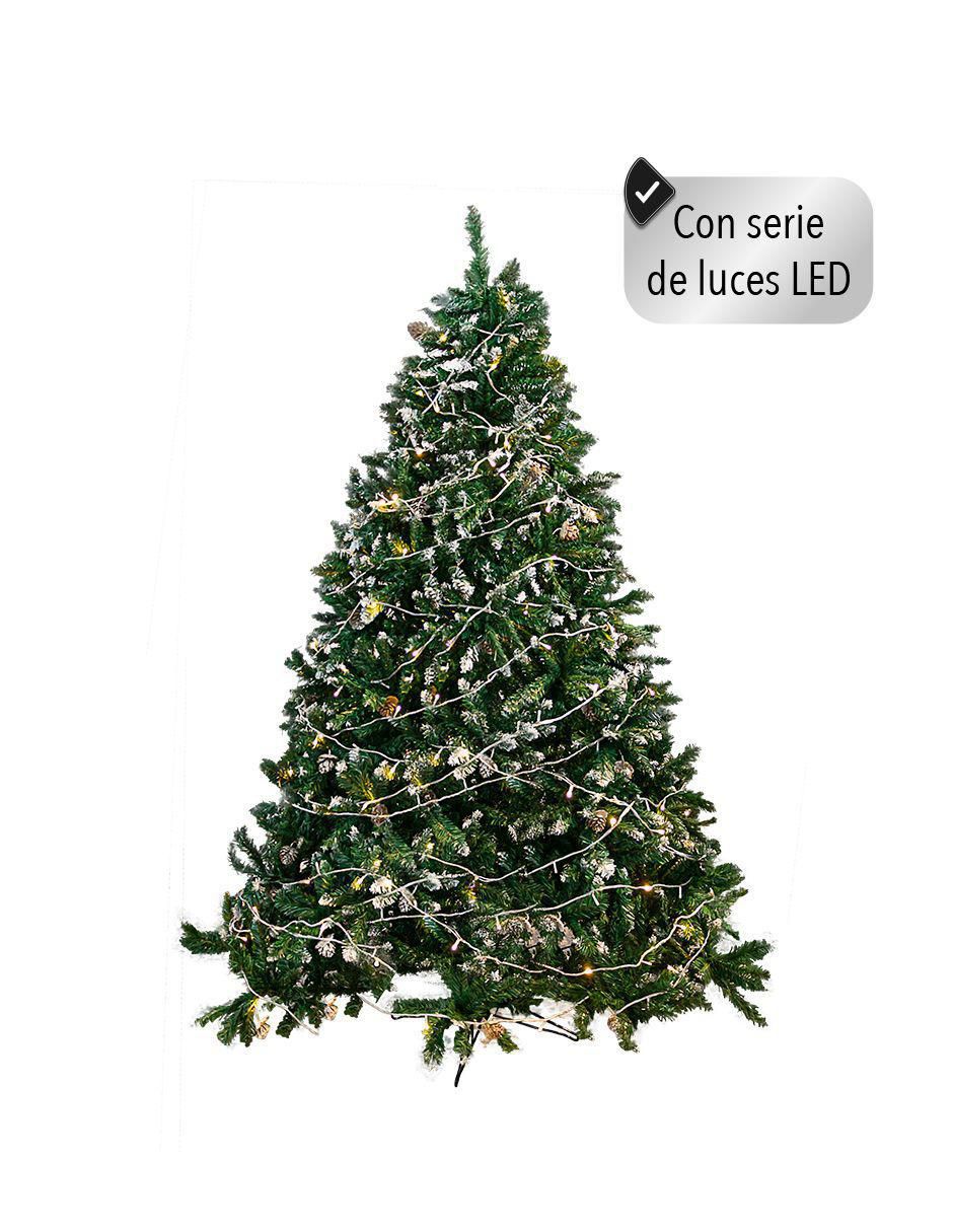 Árbol de navidad Con Piñas de plástico con 150 luces 4