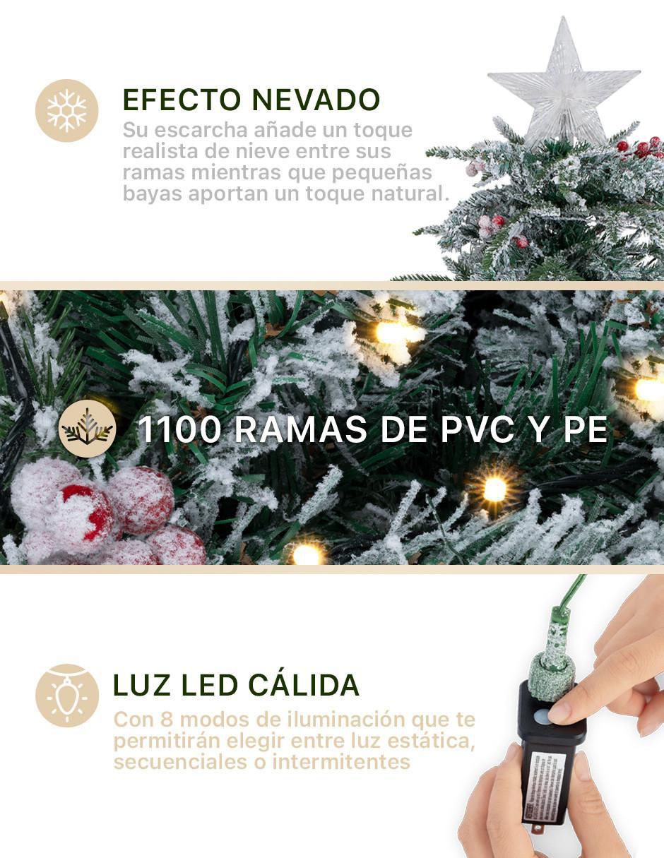 Árbol de navidad con 350 luces 3