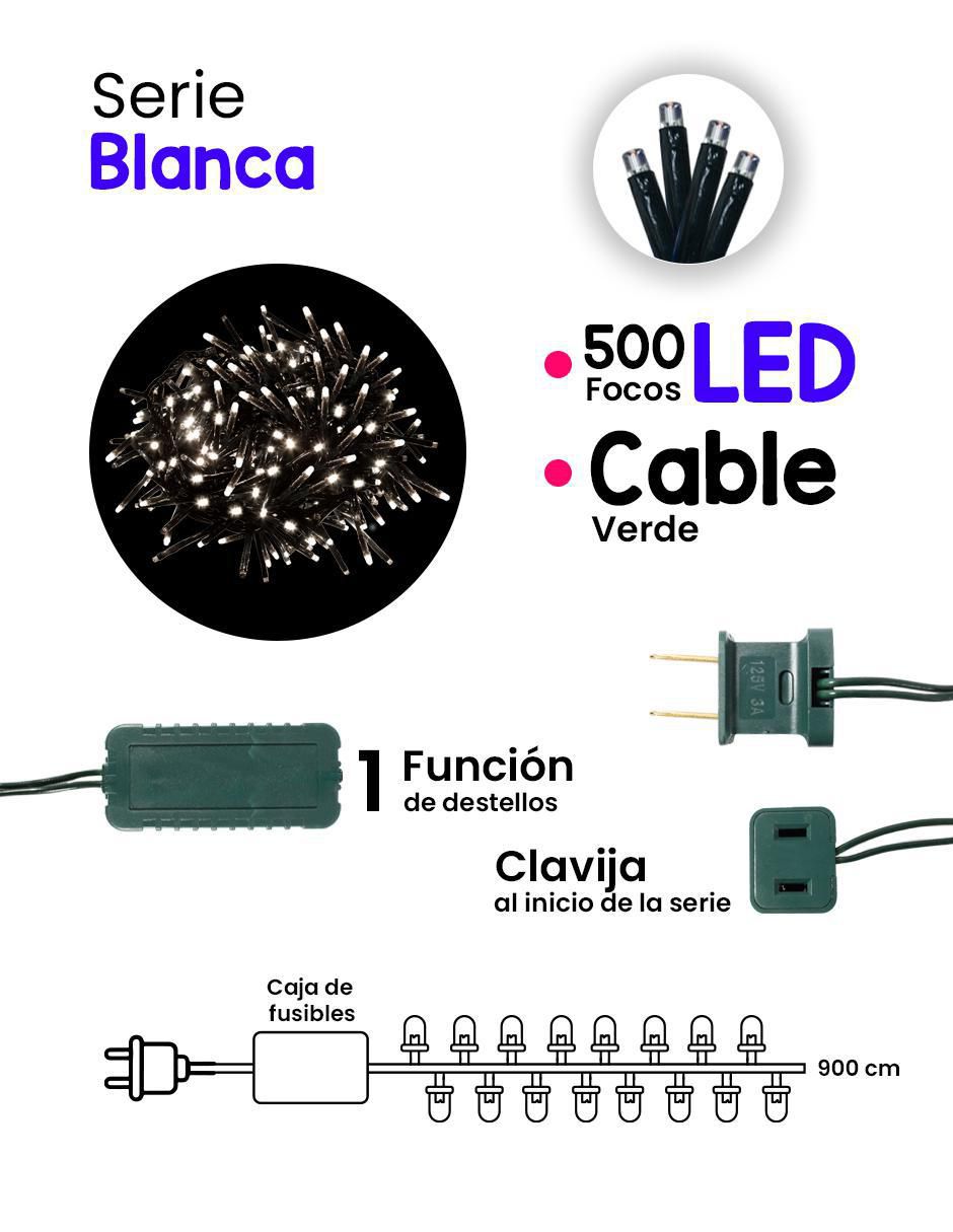 Serie LED L573069 con 500 focos 7