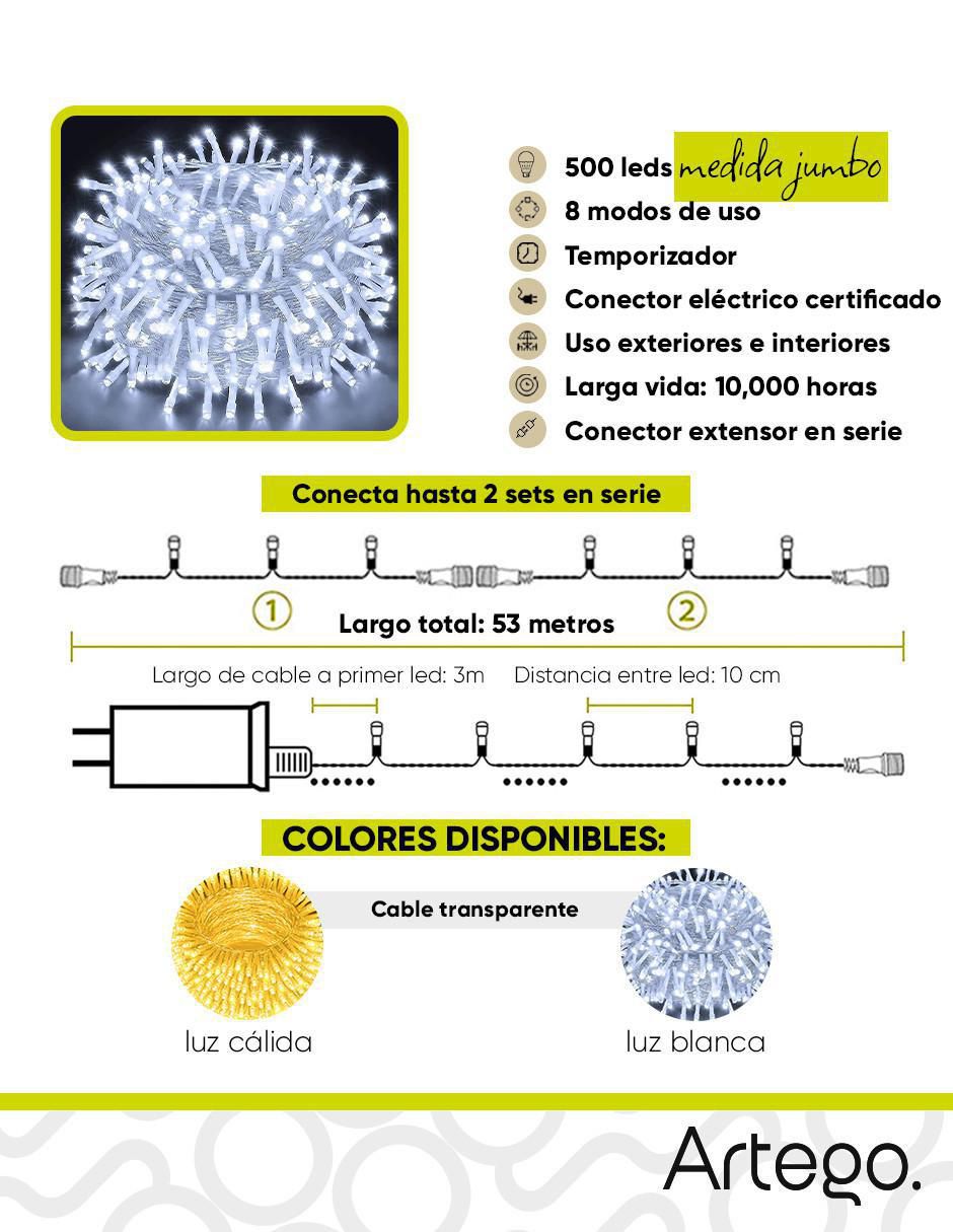 Serie LED con 500 focos 9