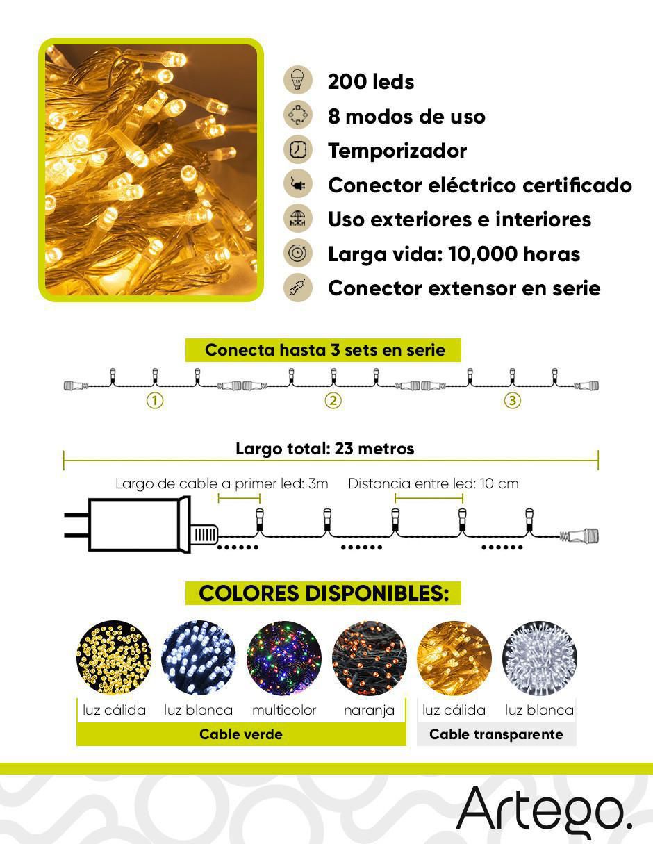 Serie LED DORADATR con 200 focos 10