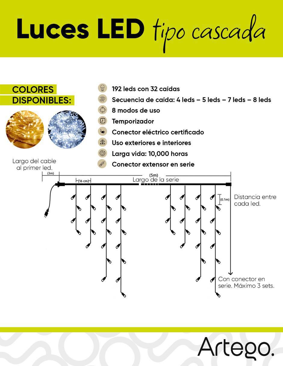 Serie LED con 200 focos 9