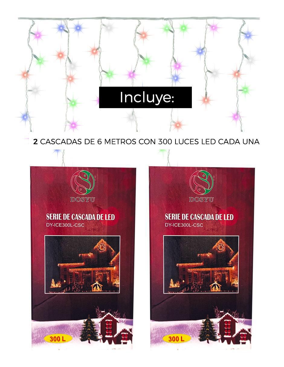 Set luces led con 300 focos 5