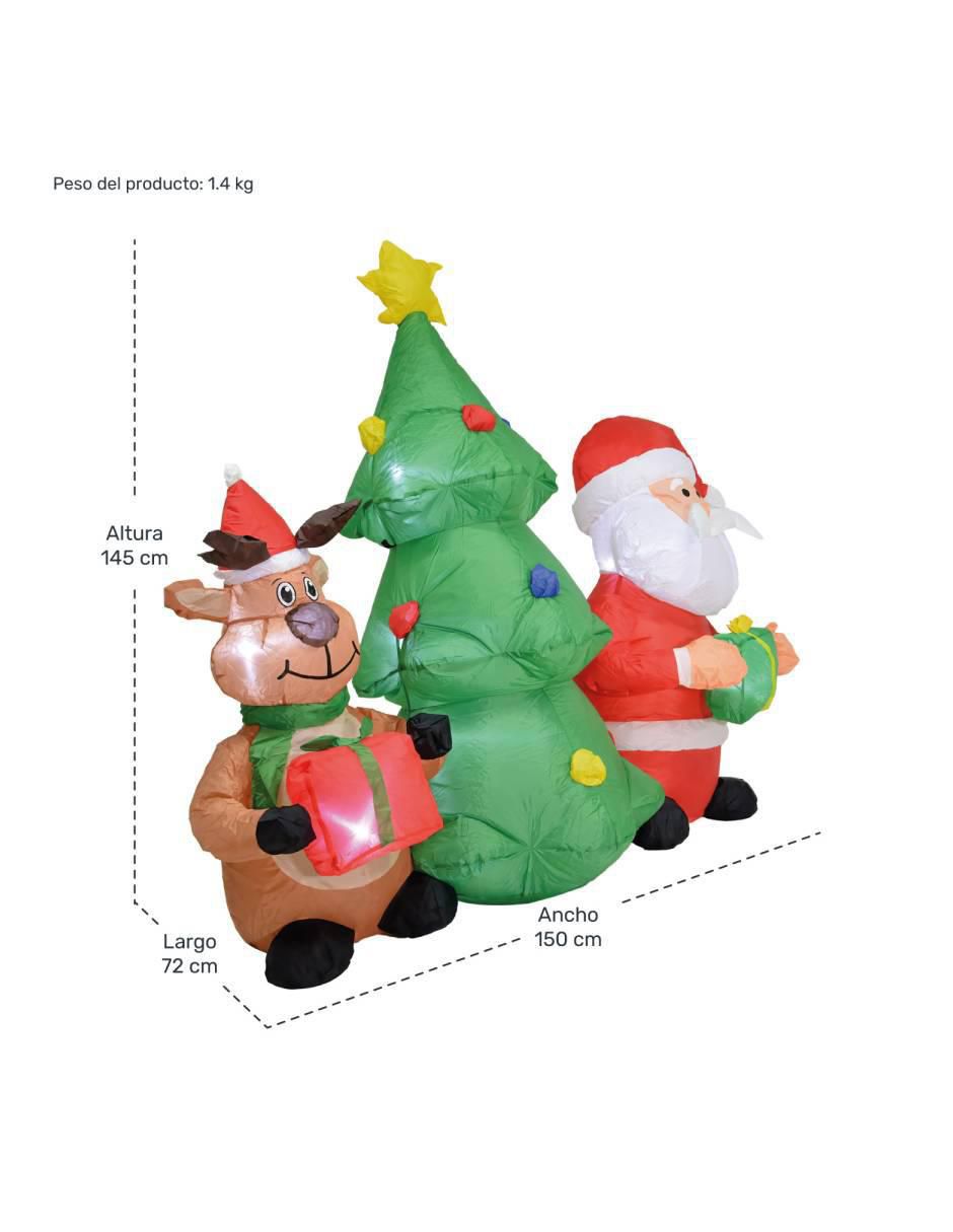 Inflable decorativo forma de santa claus 7